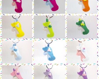 Unicorno in feltro