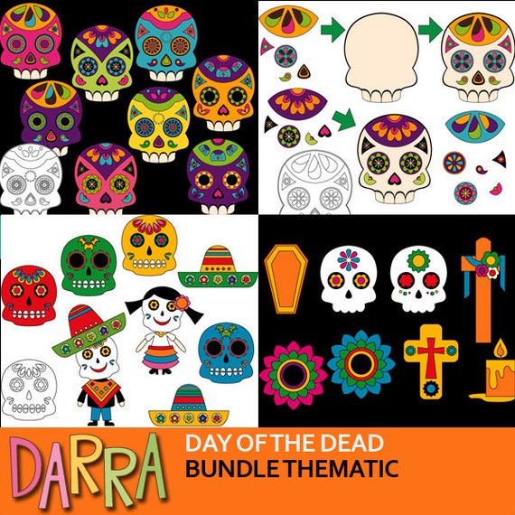 Day of the Dead clipart / Dia de los Muertos clip art