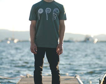 Fiddlehead Screenprinted tshirt mens shirt