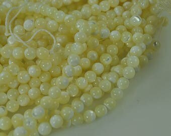 69 Mother of Pearl Beads 6mm (Full Strand)