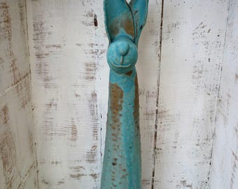 Quirky Ceramic animal, hand-made, pottery, garden sculpture, indoor/outdoor