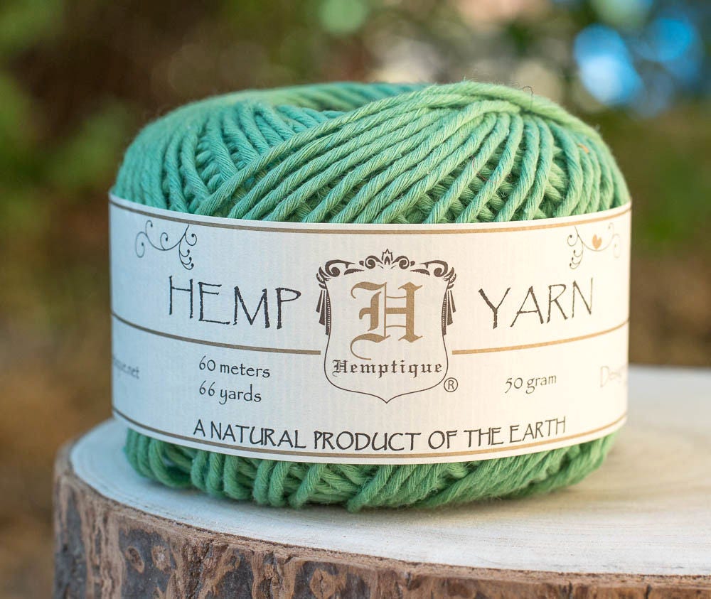 Green Hemp Cotton Yarn Natural Yarn Knitting Wool Hemp