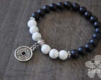 Bracelet - Noir - Blanc - Coco Matcha