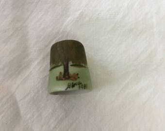 Handpainted Thimble Collectible