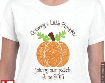 Pumpkin Maternity Shirt - Baby Shower Shirt - Fall Autumn Halloween Shirt - Fall Pregnancy announcement shirt baby announcement shirt