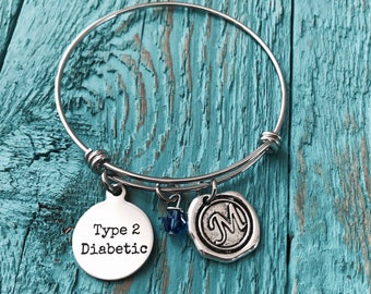 Type 1 diabetic Diabetes Bracelet Medical ID Diabetes