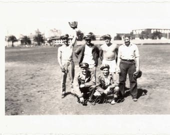 WWII US Soldier Boys ~ Vintage Snapshot Photo