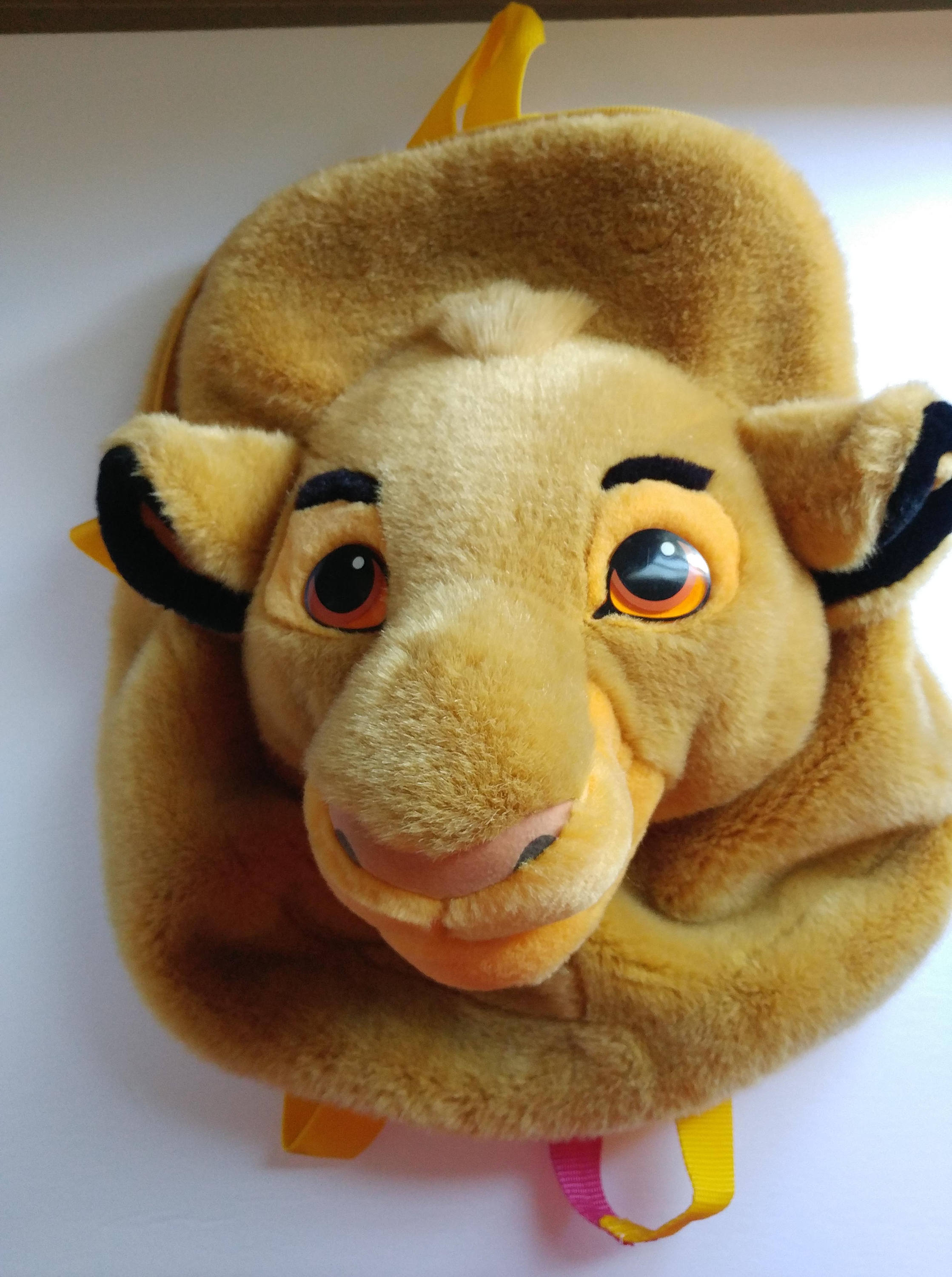 lion plush backpack