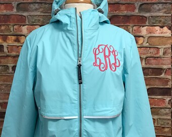 FREE SHIPPING - Monogrammed Charles River Rain Jacket - Monogrammed Rain Coat - Monogrammed Rain Jacket - Monogrammed Jacket