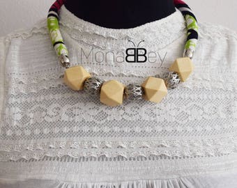 Fabric necklace for women, African fabric for women, ankara necklace, bijoux africains, colliers africains, anniversary gift