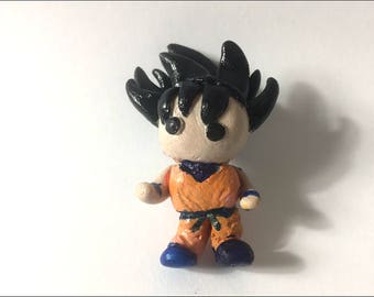 Goku Super Saiyan - Dragon Ball z Polymer clay -Necklace/ Keychain