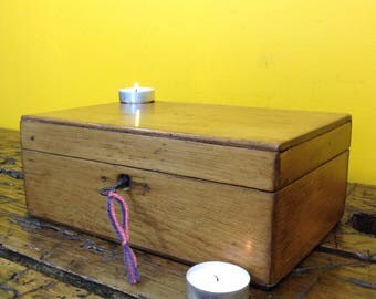 Antique wedding chest, old wooden box, wedding chest, jewellery chest, memory chest, keepsake chest, Victorian box, old box, wooden chest,