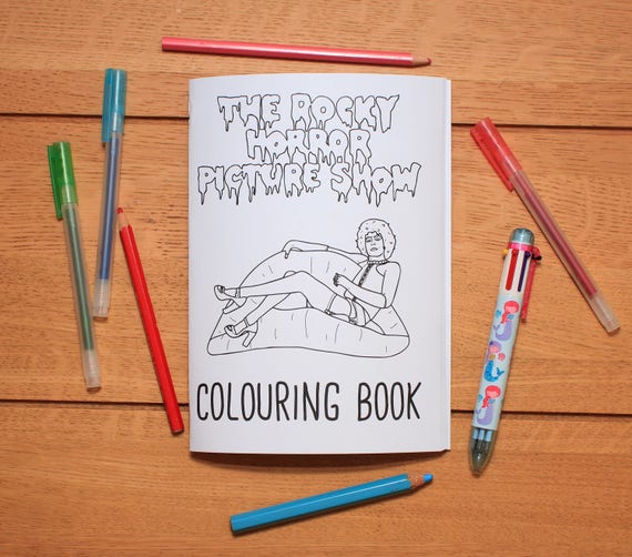 Rocky Horror Picture Show colouring book