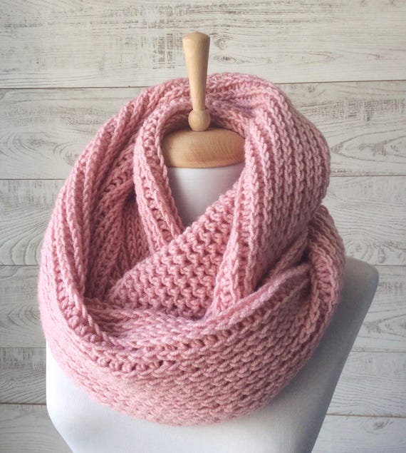 Scarf infinity scarf Winter Scarf Cowl Knit Scarf man