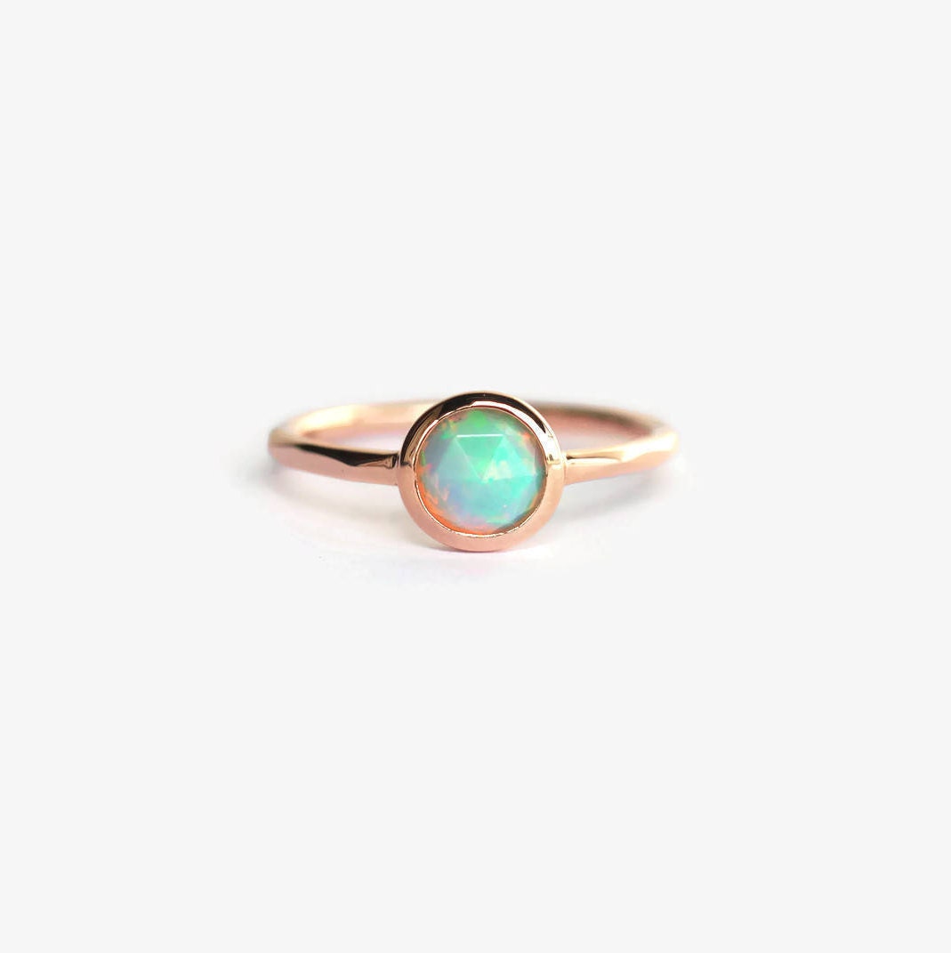 rose gold opal ring rose gold opal ring