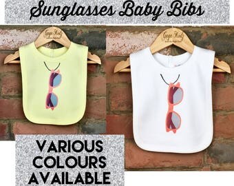 Sunglasses Baby Bib, Summer Baby Clothing, New Baby Gift, Funny Baby Bibs, Sunny Baby, Cool Baby Bibs, New Arrival Birth Gift, Baby Glasses