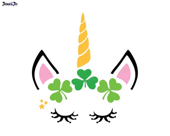 Download st patricks day svg Unicorn Shamrock svg St Patricks Unicorn