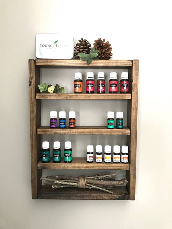 essential oil display shelf