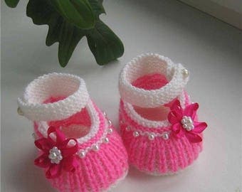 Translation: Baby booties "candies" translation from Russian tutorial
