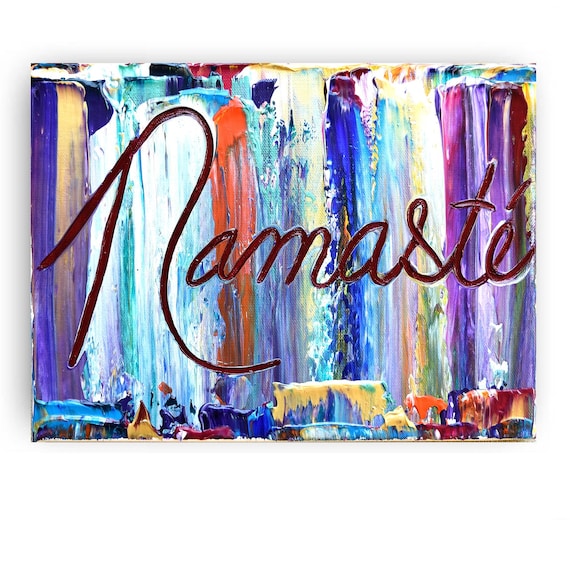 Namaste Wall Art Original Paintings Decor Art Painting On