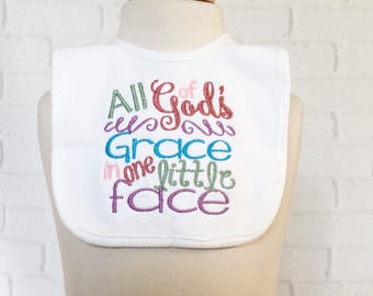 Girl Baby Shower Gift - Christian Baby - Religious Gift - Religious Baby Gift - Embroidered Baby Bib - Y'all Need Jesus - Girl Baptism Gift