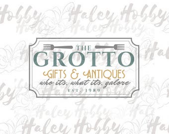 The Grotto Antiques Little Mermaid SVG DXF Silhouette Cut File PNG