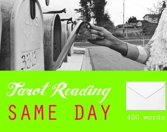 SAME DAY Psychic Reading, Tarot Reading by EMAIL - 200 words within 24 hours