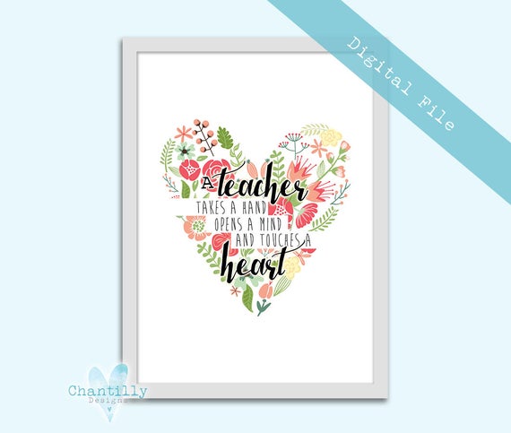 diy printable thank you teacher print personalised teacher gift teacher print print at home teacher gift instant download - Teacher Pictures To Print diy printable thank you teacher print personalised teacher gift teacher print print at home teacher gift instant download - Teacher Pictures To Print