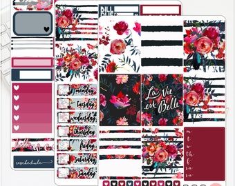 MINI/PERSONAL La Vie Est Belle Kit Erin Condren Lifeplanner™ Weekly Kit Planner Stickers