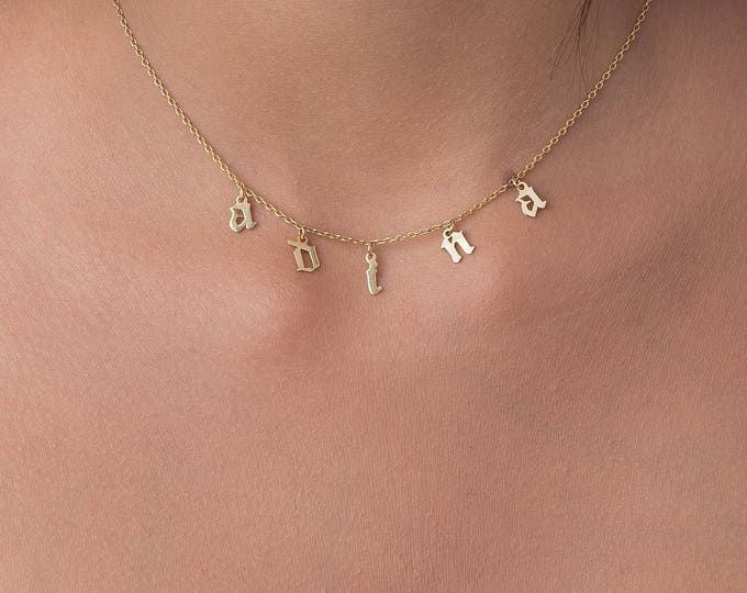 Gothic Choker Necklace - Personalized Choker Necklace - Name Necklace - Name Plate Choker - Personalized Jewelry