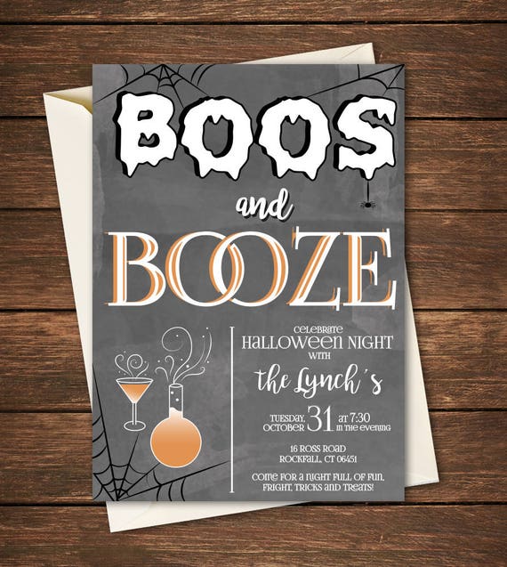 Boos And Booze Invitations 4