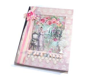 Journal, Lined, Writing, Personal Diary, Notebook, Dream Journal, Travel Journal, Prayer, Cottage Chic, Shabby Vintage, Meditation, Exercise