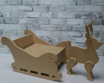 Wooden sleigh | Etsy