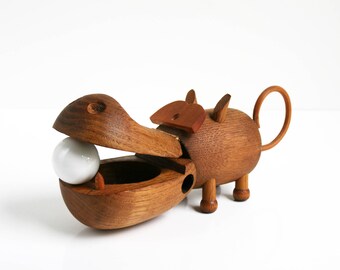 Danish Modern Zoo Line J V Orel Hippo Mid Century