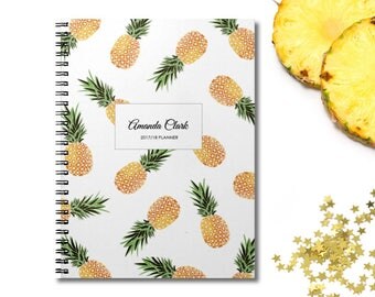 2017-2018 Planner - Weekly Planner - Personalized Planner - Academic Planner - Agenda 2017 - Student planner - 2018 Calendar