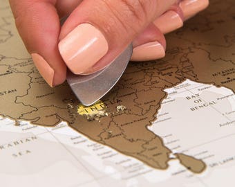 Unique Wedding Gift for Couple – Scratch off Travel Map by TheMapLab