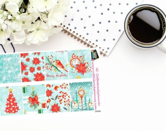 Planner Stickers|Christmas Delight 2 Full Box Stickers|Christmas Decorative Stickers|For use in a variety of planners and journals|CP002