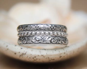 Promise Ring Set Etsy
