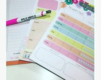 AJ6D400b, Planner Pads. TODO, Weekly, Daily.