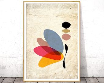 Abstract Butterfly Art Print, Modern Minimalist Artwork, Butterfly Wall Art, Abstract Poster Art, Large Abstract Decor, Dorm Art Printable