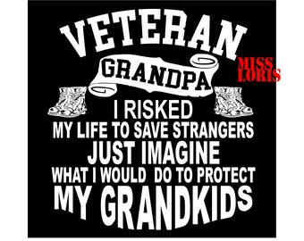 Download Grandpa is a veteran | Etsy