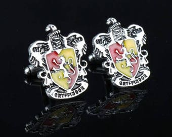 Harry Potter Gryffindor Cufflinks -B149 - Free Gift Box