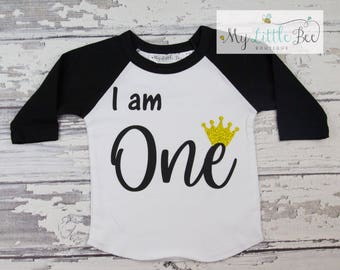 First Birthday Shirt, baseball birthday shirt, First Birthday, I Am One Birthday Shirt, Boys 1st Birthday Shirt, Boys First Birthday