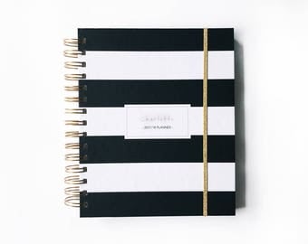2018 planner | 2018 personalized planner | 2018 weekly planner | custom planner | 2018 daily planner | planner | agenda
