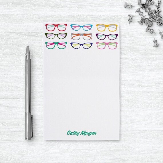 Eye Glasses Notepad Optometrist Gift Hipster Glasses Daily To