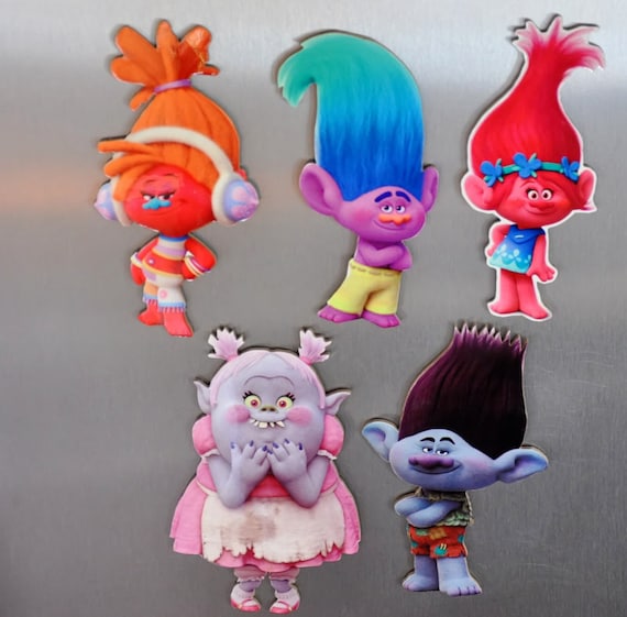 Trolls Refrigerator Magnet Photo Cut outs your choice of