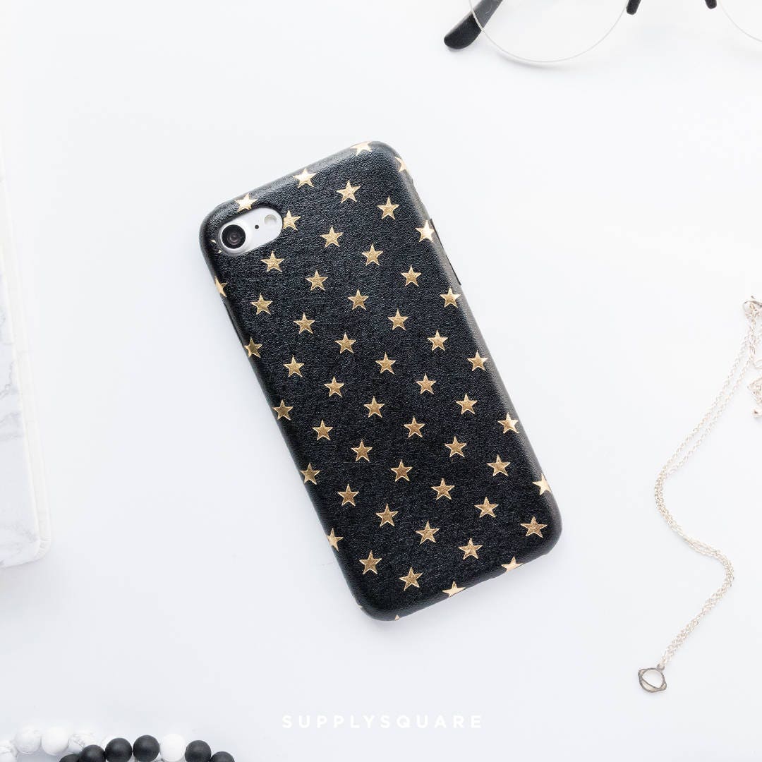 Black And Gold Stars iPhone Case iPhone 8 Case iPhone 8 Plus