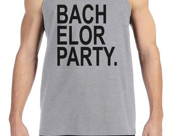 Groomsmen Shirts - Groomsman Gift - Bachelor Party Grey Tank Top - Groomsmen Proposal - Funny Bachelor Party Shirts - Bridal Party Shirts