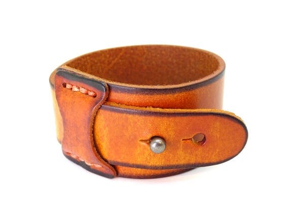 Leather cuff blanks leather bracelet blank brown leather