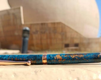 patina copper pen